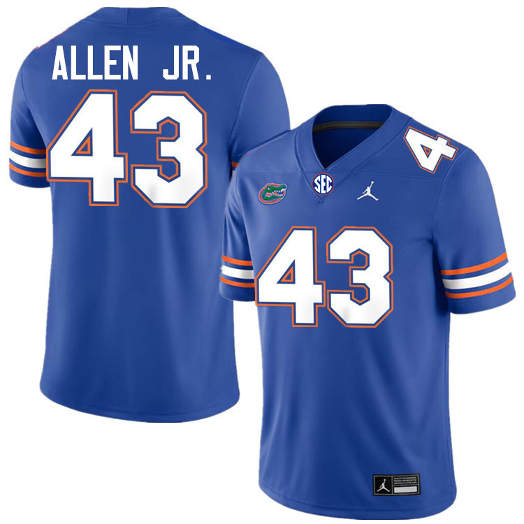 #43 Alfonzo Allen Jr. Gators Jersey,Florida Gators College Football Jerseys Stitched-Royal  #43 Alfonzo Allen Jr. Gators Jersey,Florida Gators College Football Jerseys Stitched-Royal
